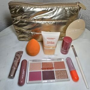 Ulta Beauty Makeup Sample Lot with Cosmetics Bag